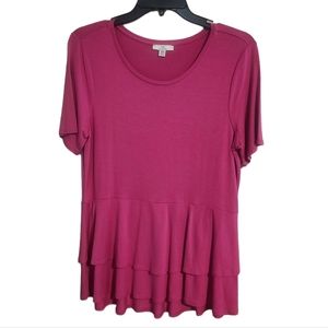 H by Halston Fuschia Pink womens size Medium Top NWOT
